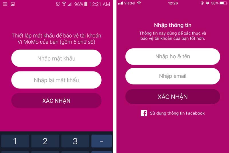 Nhập Mật Khẩu Và Thông Tin Tài Khoản Để Tiến Hành Đăng Ký