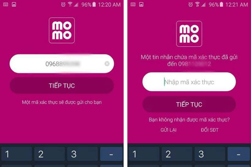 Đăng Ký Tài Khoản Ví Điện Tử MoMo Bằng Số Điện Thoại