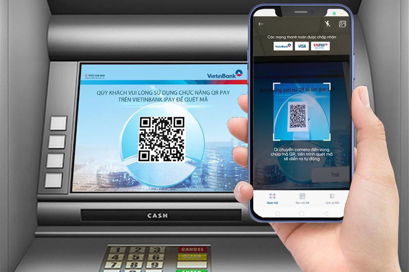 Mở ứng dụng Vietinbank iPay và chọn mục QR Pay
